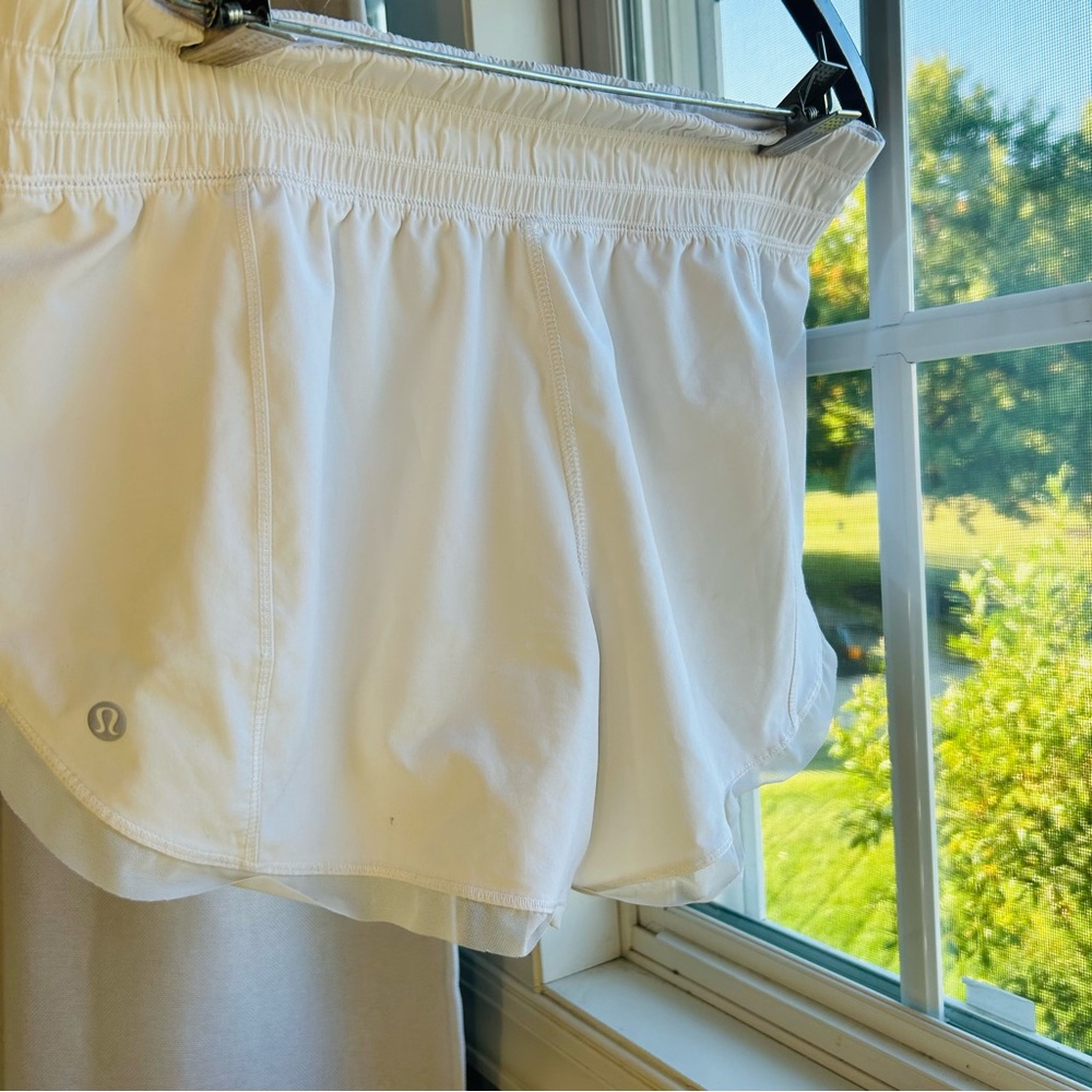 Lululemon Anew Running Short | White Mesh | 32inch waist🍋🏃‍♀️🤍